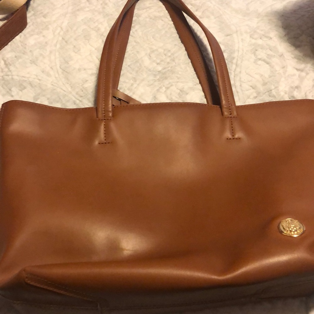 Hazelnut Leather Tote Vince Camuto Handbag